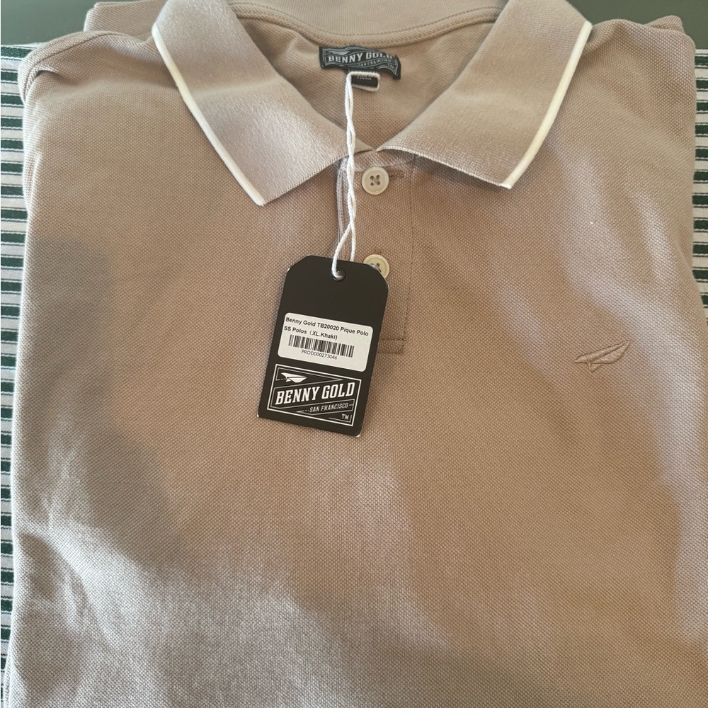 Benny Gold Classic Men's Polo Shirt - Beige